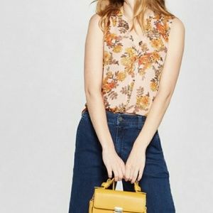 3/$30 A New Day Floral Sleeveless Sheer Blouse